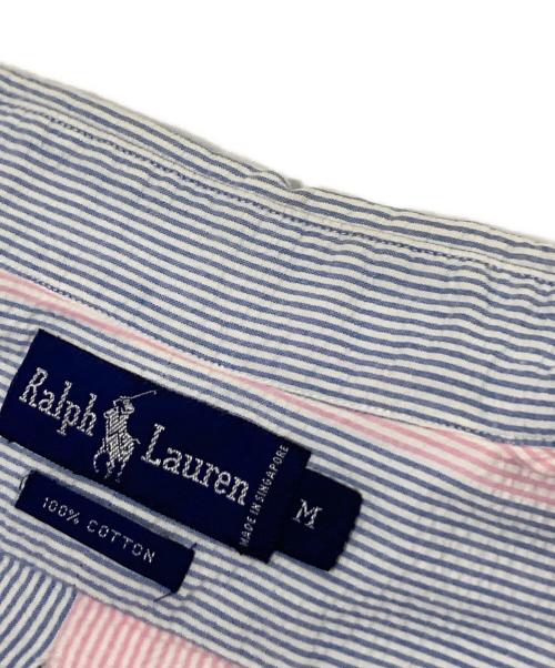 RALPH LAUREN（ラルフローレン）RALPH LAUREN (ラルフローレン) シャツ ブルー×ピンク サイズ:Mの古着・服飾アイテム