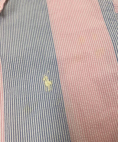 RALPH LAUREN（ラルフローレン）RALPH LAUREN (ラルフローレン) シャツ ブルー×ピンク サイズ:Mの古着・服飾アイテム