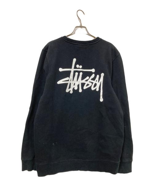 stussy（ステューシー）stussy (ステューシー) プリントスウェット ブラック サイズ:Mの古着・服飾アイテム
