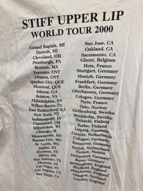 BLUE THUNDER LITE（ブルーサンダーライト）BLUE THUNDER LITE (ブルーサンダーライト) バンドTシャツ ホワイト サイズ:XLの古着・服飾アイテム