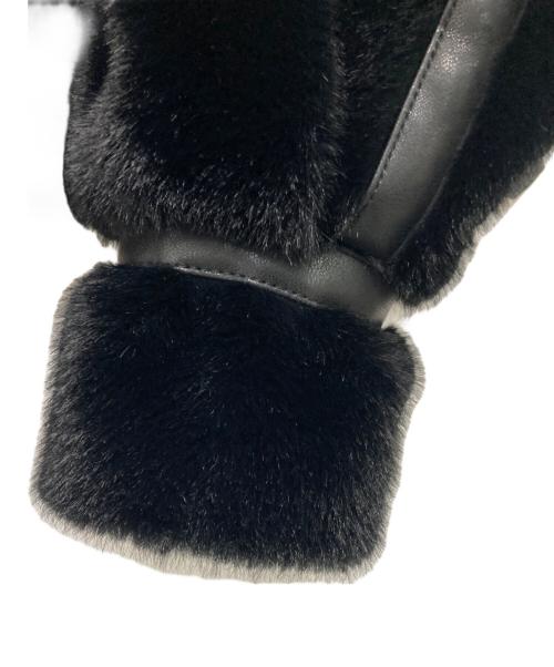 X-GIRL（エックスガール）X-girl (エックスガール) B3フェイクファージャケット ブラック サイズ:Sの古着・服飾アイテム