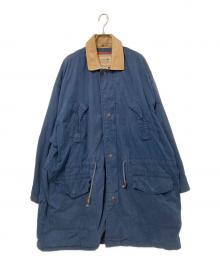 Calvin Klein（カルバンクライン）の古着「裏地チェックコート」｜ネイビー