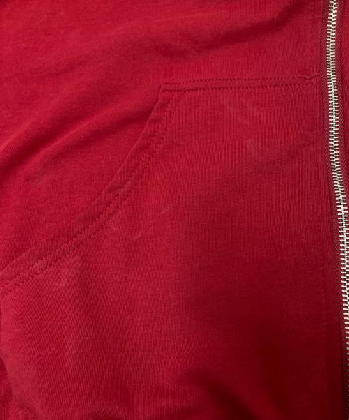 PC TOKYO（ピーシー トーキョー）PC TOKYO (ピーシー トーキョー) ツノ付きジップパーカー レッド サイズ:XLの古着・服飾アイテム