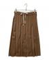 eimy istoire（エイミーイストワール）の古着「レースポイントプリーツミディスカート」｜ブラウン