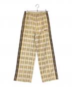 adidasアディダス）の古着「コーデュロイ タータン ワイドレッグパンツ」｜ベージュ