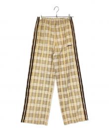 adidas（アディダス）の古着「コーデュロイ タータン ワイドレッグパンツ」｜ベージュ