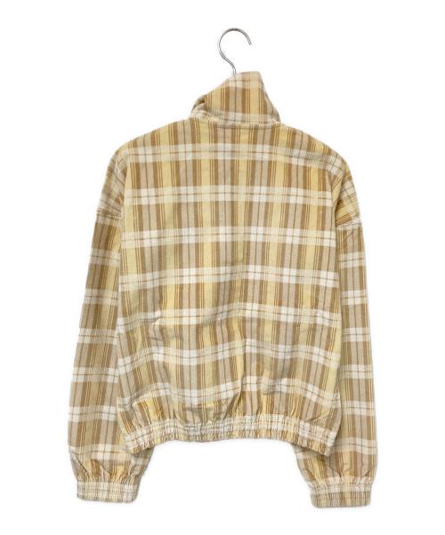 adidas（アディダス）adidas (アディダス) コーデュロイ タータン ハーフジップトップ ベージュ サイズ:S 未使用品の古着・服飾アイテム