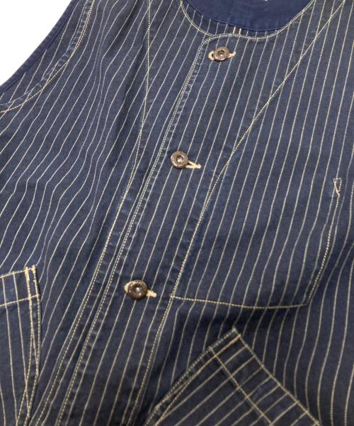 Schott（ショット）Schott (ショット) OLD HICKORY DENIM VEST ネイビー サイズ:Lの古着・服飾アイテム