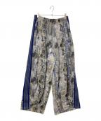 Needles×LHPニードルズ×エルエイチピー）の古着「H.D.TRACK PANT - POLY SMOOTH/PRINTED」｜グレー×ネイビー