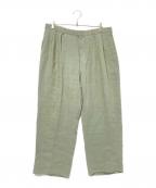 POLO RALPH LAURENポロ・ラルフローレン）の古着「リネンパンツ」｜グリーン