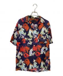 ALL SAINTS（オールセインツ）の古着「オープンカラーシャツ」｜レッド×ベージュ