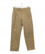 waiperワイパー）の古着「M-52 ヴィンテージ ツータック チノトラウザー」｜ベージュ