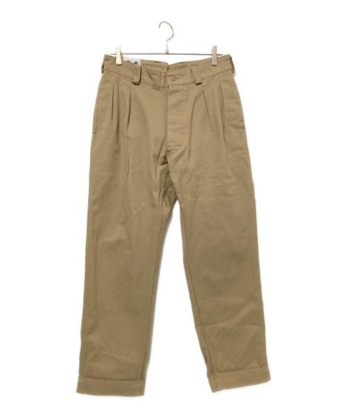 waiper（ワイパー）waiper (ワイパー) M-52 ヴィンテージ ツータック チノトラウザー ベージュ サイズ:34の古着・服飾アイテム