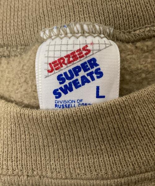 JERZEES（ジャージーズ）JERZEES (ジャージーズ) クルーネックスウェット ベージュ サイズ:Lの古着・服飾アイテム