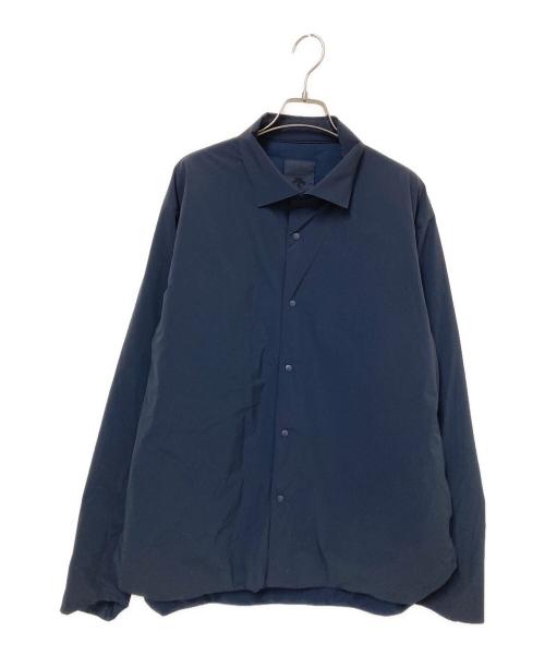 DESCENTE ALLTERRAIN（デザイント オルテライン）DESCENTE ALLTERRAIN (デザイント オルテライン) INSULATED LONG-SLEEVE SHIRTS ネイビーの古着・服飾アイテム