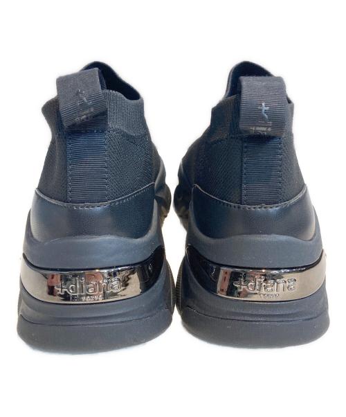 DIANA（ダイアナ）DIANA (ダイアナ) 軽量ニットソックススニーカー ブラック サイズ:表記無しの古着・服飾アイテム