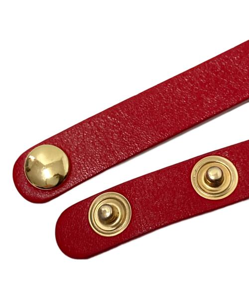 Salvatore Ferragamo（サルヴァトーレ フェラガモ）Salvatore Ferragamo (サルヴァトーレ フェラガモ) ヴァラリボン２連ブレスレット レッド サイズ:下記参照の古着・服飾アイテム