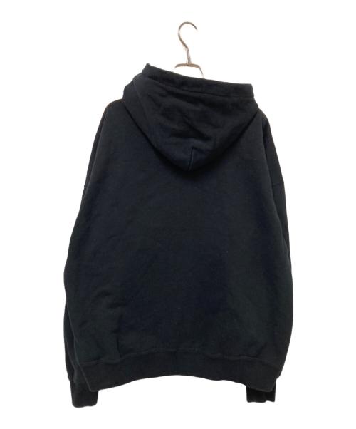 BlackEyePatch（ブラックアイパッチ）BlackEyePatch (ブラックアイパッチ) ジップパーカー ブラック×オレンジ サイズ:Lの古着・服飾アイテム