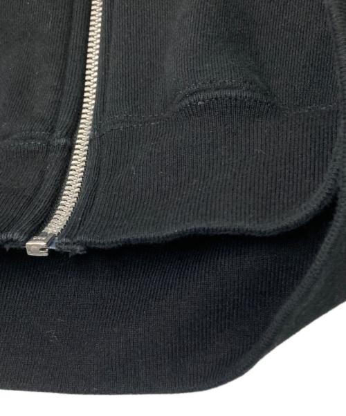 BlackEyePatch（ブラックアイパッチ）BlackEyePatch (ブラックアイパッチ) ジップパーカー ブラック×オレンジ サイズ:Lの古着・服飾アイテム