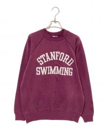 Hanes（ヘインズ）の古着「ラグランスウェット」｜パープル