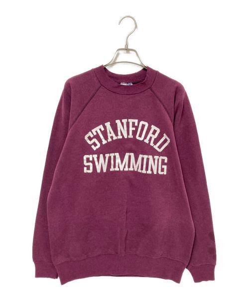 Hanes（ヘインズ）Hanes (ヘインズ) ラグランスウェット パープル サイズ:Lの古着・服飾アイテム