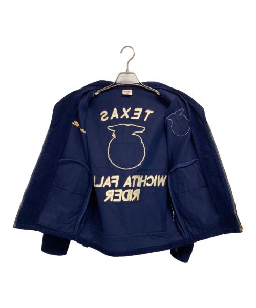 GDDQSDC&CO（ジーディーディーキューエスディーシーアンドコー）GDDQSDC&CO (ジーディーディーキューエスディーシーアンドコー) FFA JACKET ネイビー サイズ:Lの古着・服飾アイテム