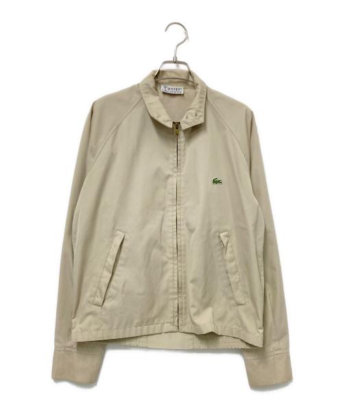 IZOD LACOSTE（アイゾッド ラコステ）IZOD LACOSTE (アイゾッド ラコステ) ハリントンジャケット ベージュ サイズ:Sの古着・服飾アイテム
