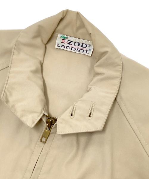 IZOD LACOSTE（アイゾッド ラコステ）IZOD LACOSTE (アイゾッド ラコステ) ハリントンジャケット ベージュ サイズ:Sの古着・服飾アイテム