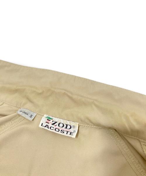 IZOD LACOSTE（アイゾッド ラコステ）IZOD LACOSTE (アイゾッド ラコステ) ハリントンジャケット ベージュ サイズ:Sの古着・服飾アイテム
