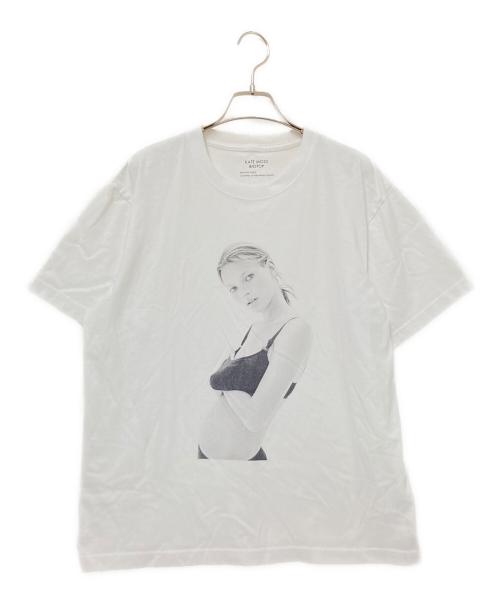 KATE MOSS（ケイト モス）KATE MOSS (ケイト モス) David Sims Photo T-shirts ホワイト サイズ:Lの古着・服飾アイテム