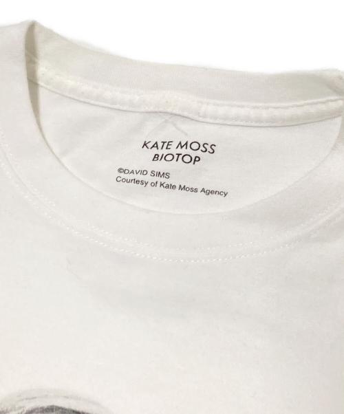 KATE MOSS（ケイト モス）KATE MOSS (ケイト モス) David Sims Photo T-shirts ホワイト サイズ:Lの古着・服飾アイテム