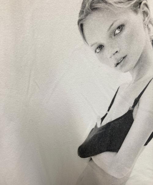 KATE MOSS（ケイト モス）KATE MOSS (ケイト モス) David Sims Photo T-shirts ホワイト サイズ:Lの古着・服飾アイテム