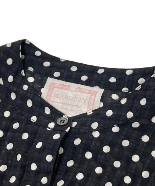 BEARDSLEY（ビアズリー）BEARDSLEY (ビアズリー) ドットギャザーワンピース ブラック サイズ:Mの古着・服飾アイテム