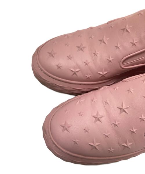 JIMMY CHOO（ジミーチュウ）JIMMY CHOO (ジミーチュウ) DIAMOND SLIP ON/F ピンク サイズ:38の古着・服飾アイテム