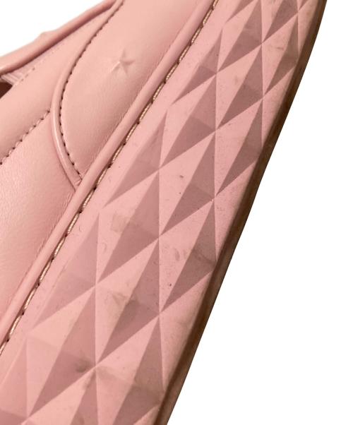 JIMMY CHOO（ジミーチュウ）JIMMY CHOO (ジミーチュウ) DIAMOND SLIP ON/F ピンク サイズ:38の古着・服飾アイテム