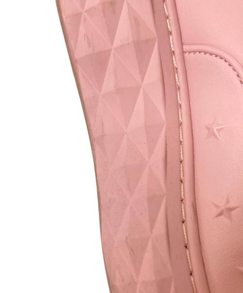 JIMMY CHOO（ジミーチュウ）JIMMY CHOO (ジミーチュウ) DIAMOND SLIP ON/F ピンク サイズ:38の古着・服飾アイテム