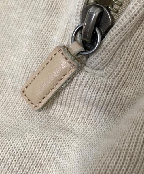 POLO RALPH LAUREN（ポロ・ラルフローレン）POLO RALPH LAUREN (ポロ・ラルフローレン) ハーフジップスウェット ベージュ サイズ:Mの古着・服飾アイテム