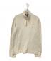 POLO RALPH LAUREN（ポロ・ラルフローレン）の古着「ハーフジップスウェット」｜ベージュ