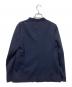 CAST: (キャスト) バイカラージャージーノーカラージャケット ネイビー サイズ:S：4000円