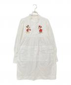 moussyマウジー）の古着「コラボミニワンピース」｜ホワイト