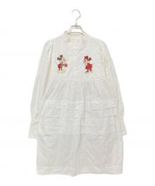 moussy（マウジー）の古着「コラボミニワンピース」｜ホワイト