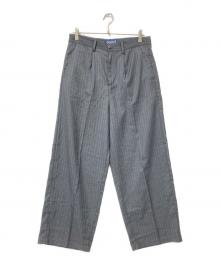 Sqoud Clothing（スクード クロウジング）の古着「Line Flow Slacks」｜グレー