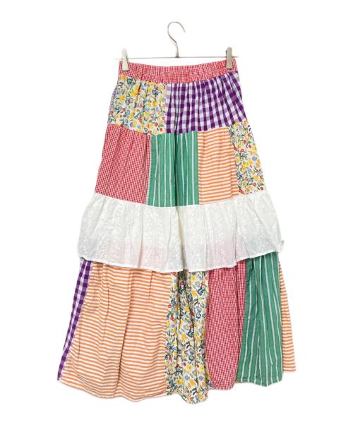 freada（フリーダ）freada (フリーダ) パッチワークイージーロングスカート マルチカラー サイズ:下記参照の古着・服飾アイテム