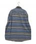 L.L.Bean (エルエルビーン) 襟コーデュロイストライプシャツ ベージュ×ブルー サイズ:LARGE REGULAR：5000円