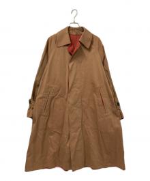 beautiful people（ビューティフルピープル）の古着「icolors gabardine soutien collar coat」｜ベージュ
