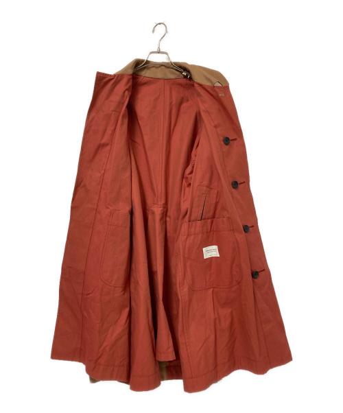 beautiful people（ビューティフルピープル）beautiful people (ビューティフルピープル) icolors gabardine soutien collar coat ベージュ サイズ:36の古着・服飾アイテム