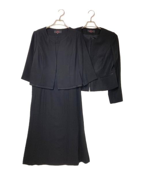 SOIR REVE（ソワール レーヴ）SOIR REVE (ソワール レーヴ) フォーマルワンピースセットアップ ブラック サイズ:13の古着・服飾アイテム