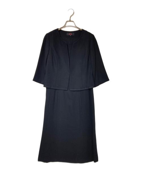 SOIR REVE（ソワール レーヴ）SOIR REVE (ソワール レーヴ) フォーマルワンピースセットアップ ブラック サイズ:13の古着・服飾アイテム