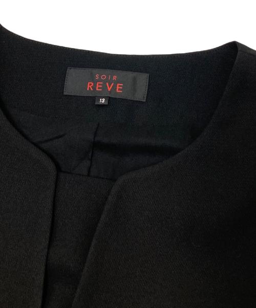 SOIR REVE（ソワール レーヴ）SOIR REVE (ソワール レーヴ) フォーマルワンピースセットアップ ブラック サイズ:13の古着・服飾アイテム