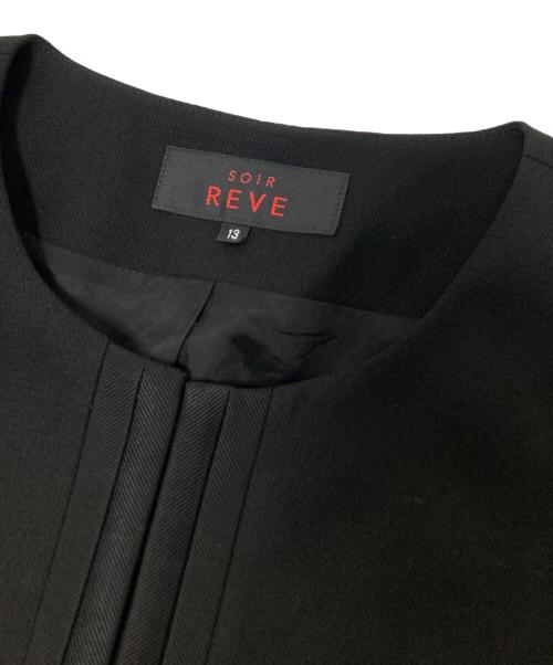 SOIR REVE（ソワール レーヴ）SOIR REVE (ソワール レーヴ) フォーマルワンピースセットアップ ブラック サイズ:13の古着・服飾アイテム